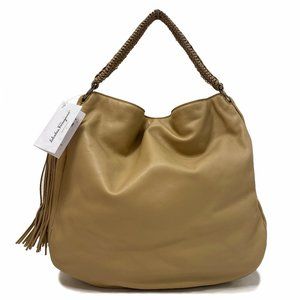 Salvatore Ferragamo Kayla Nappa Kid Desert Hobo Bag